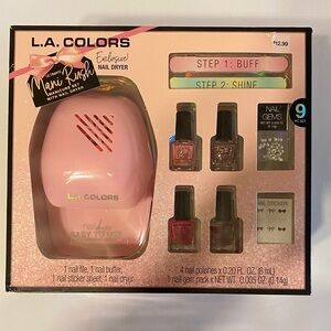 L.A. Colors Exclusive Nail Dryer Set with Polishes